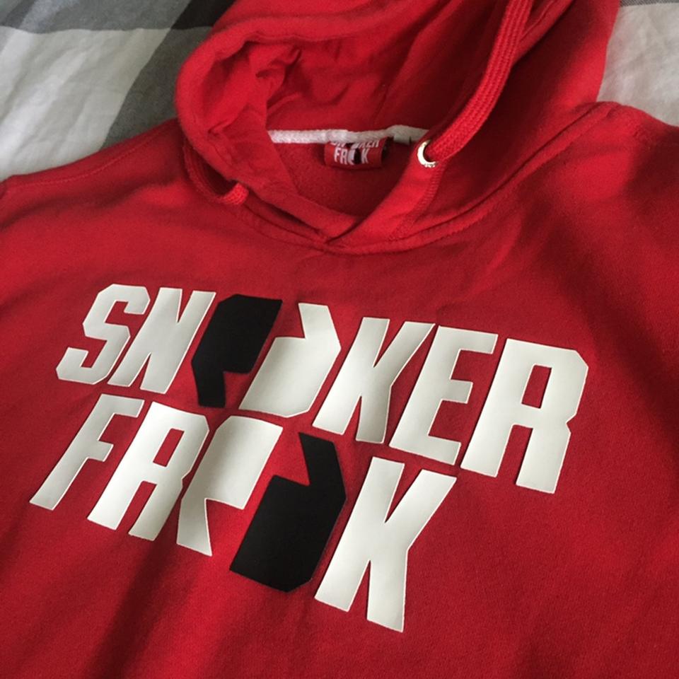 Super cool red oversized sneaker freak hoodie Depop