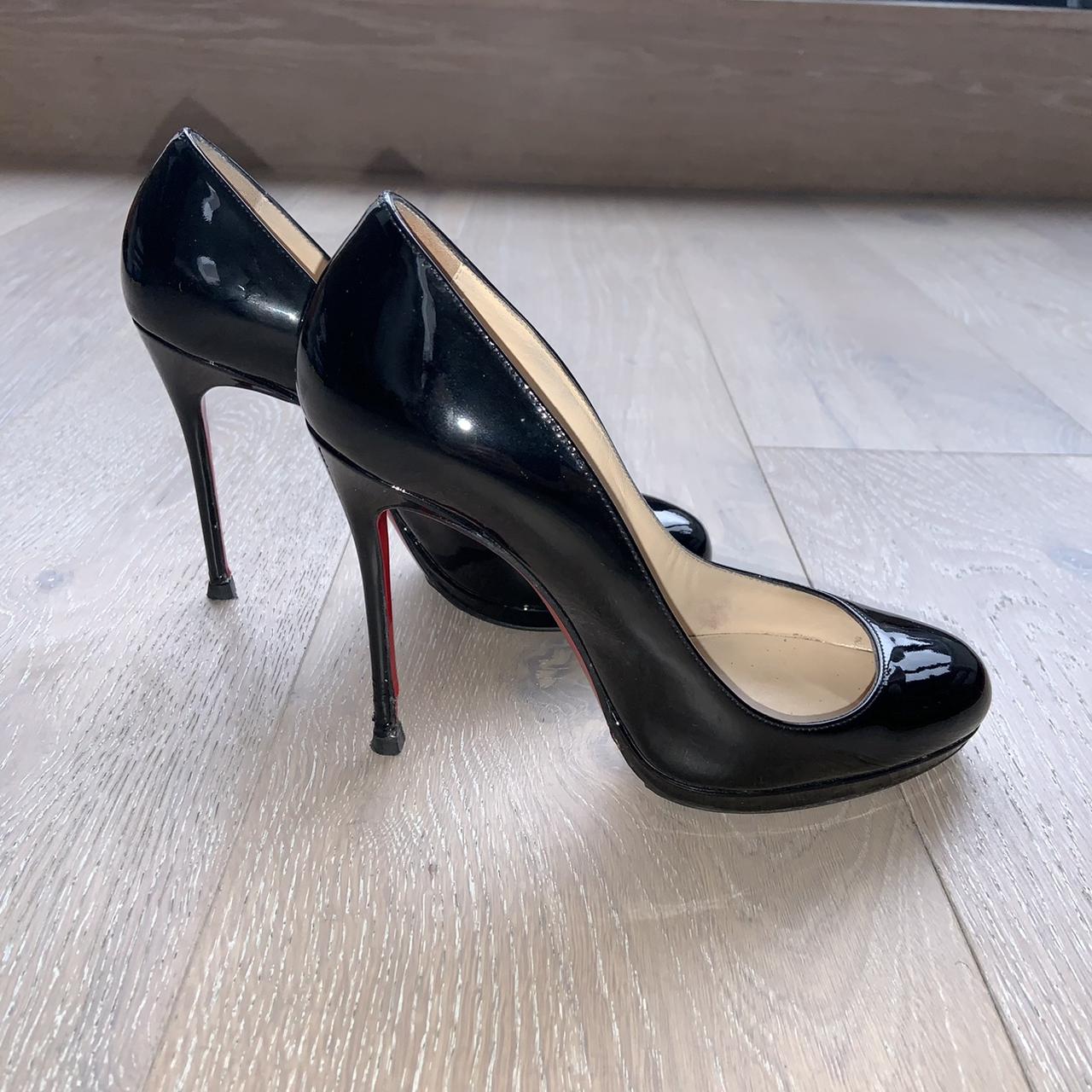 Christian Louboutin “Filo 120”, Black patent...