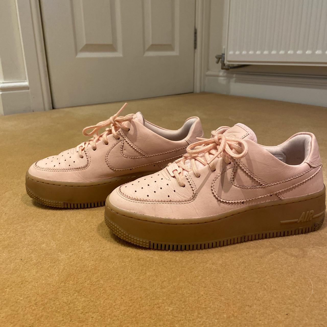 pink leather air force 1