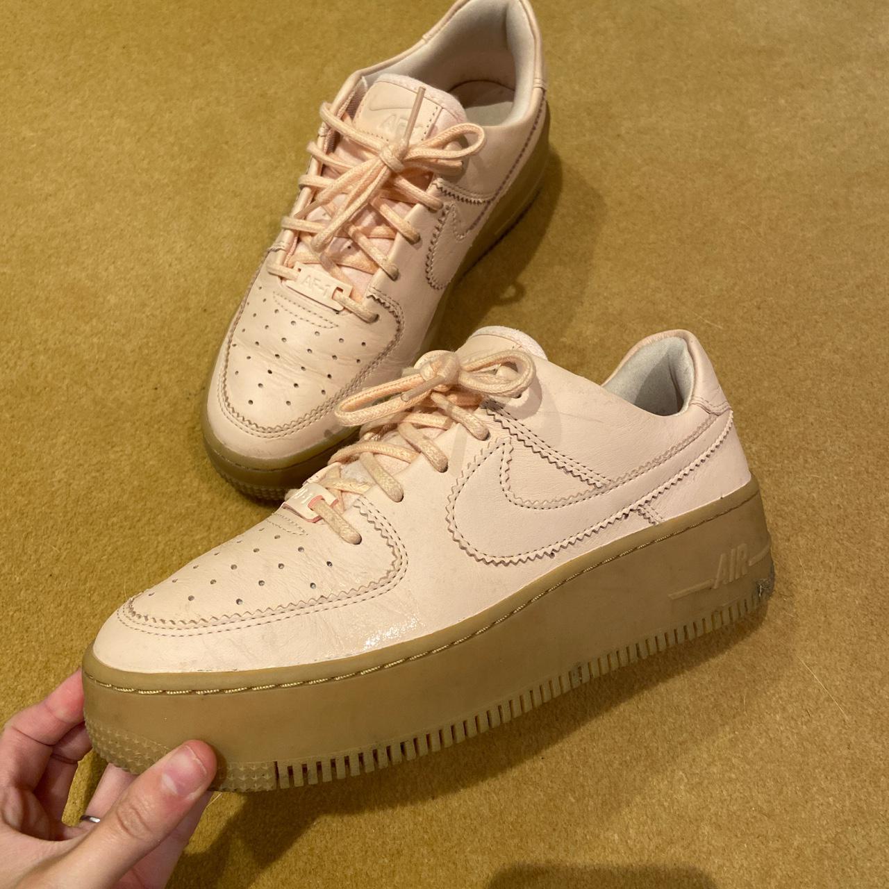 pink leather air force 1