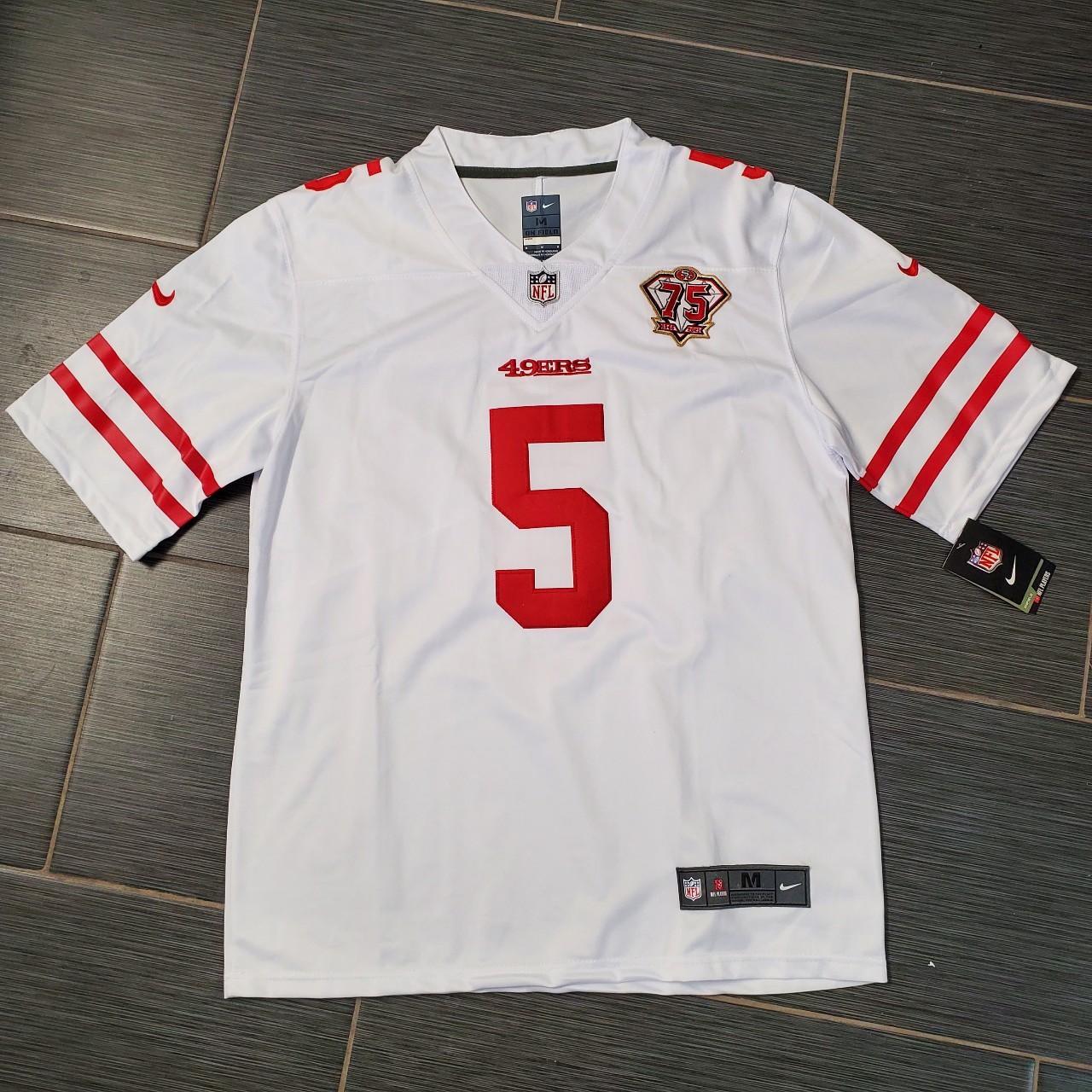 Nike San Francisco 49ers Trey Lance Jersey - Depop