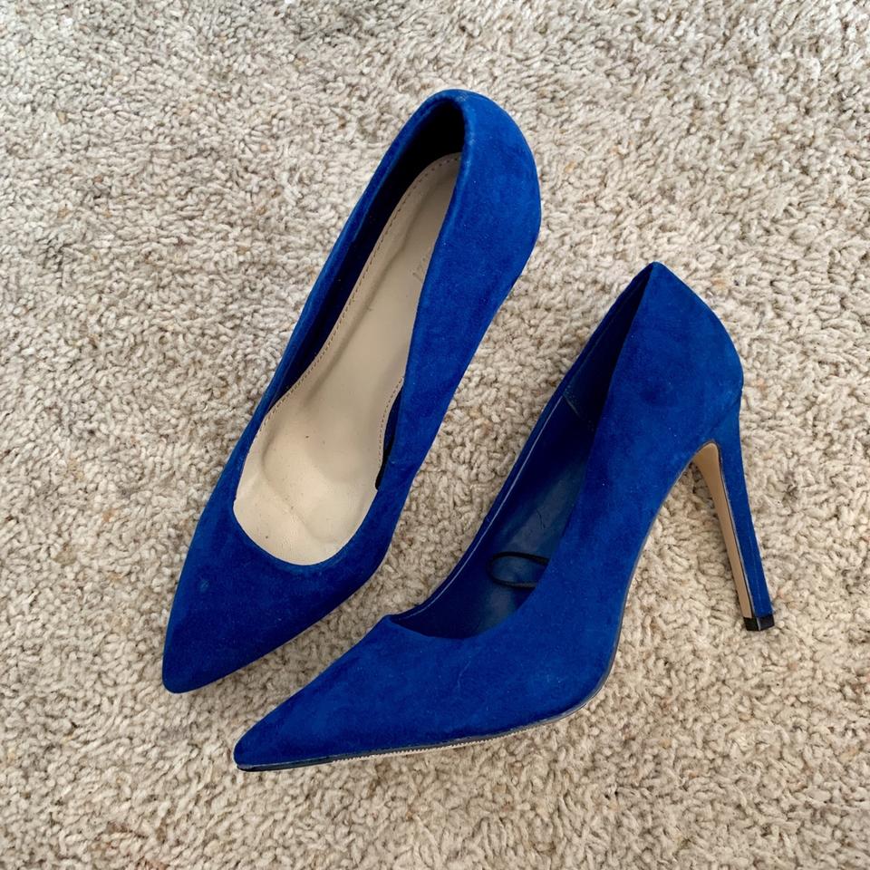 Royal blue suede clearance pumps