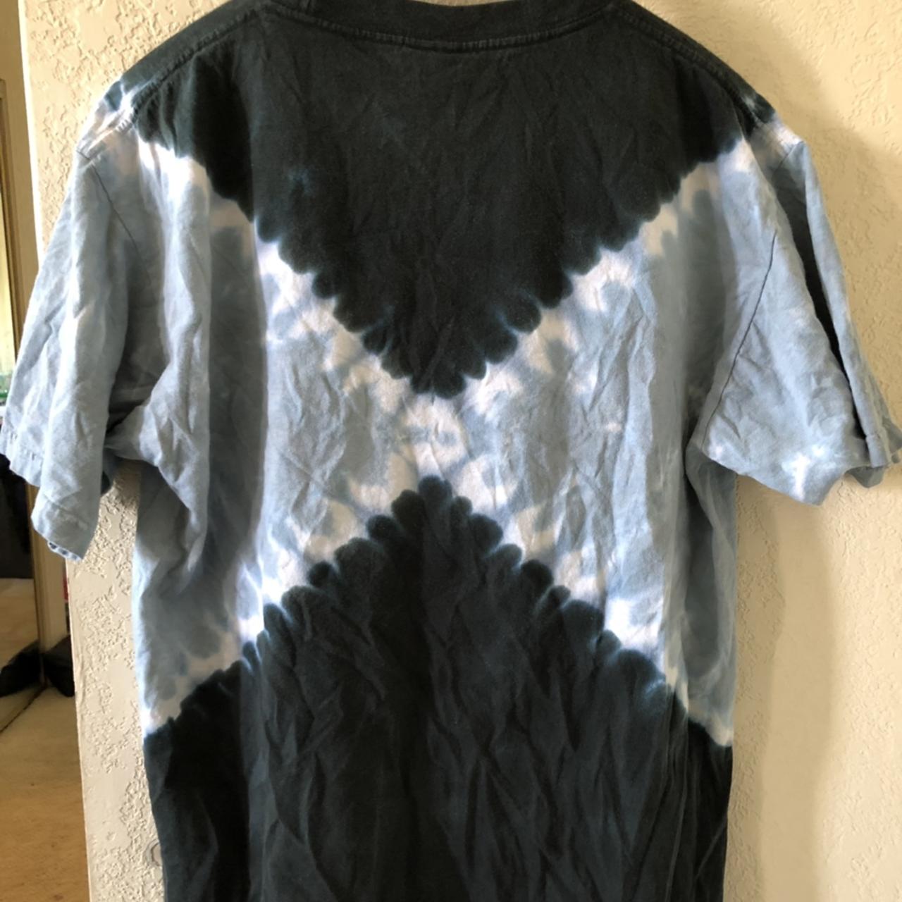Vintage Oakland LA Raiders Liquid Blue Shirt Large New Vegas Tie Dye NOS  NWOT