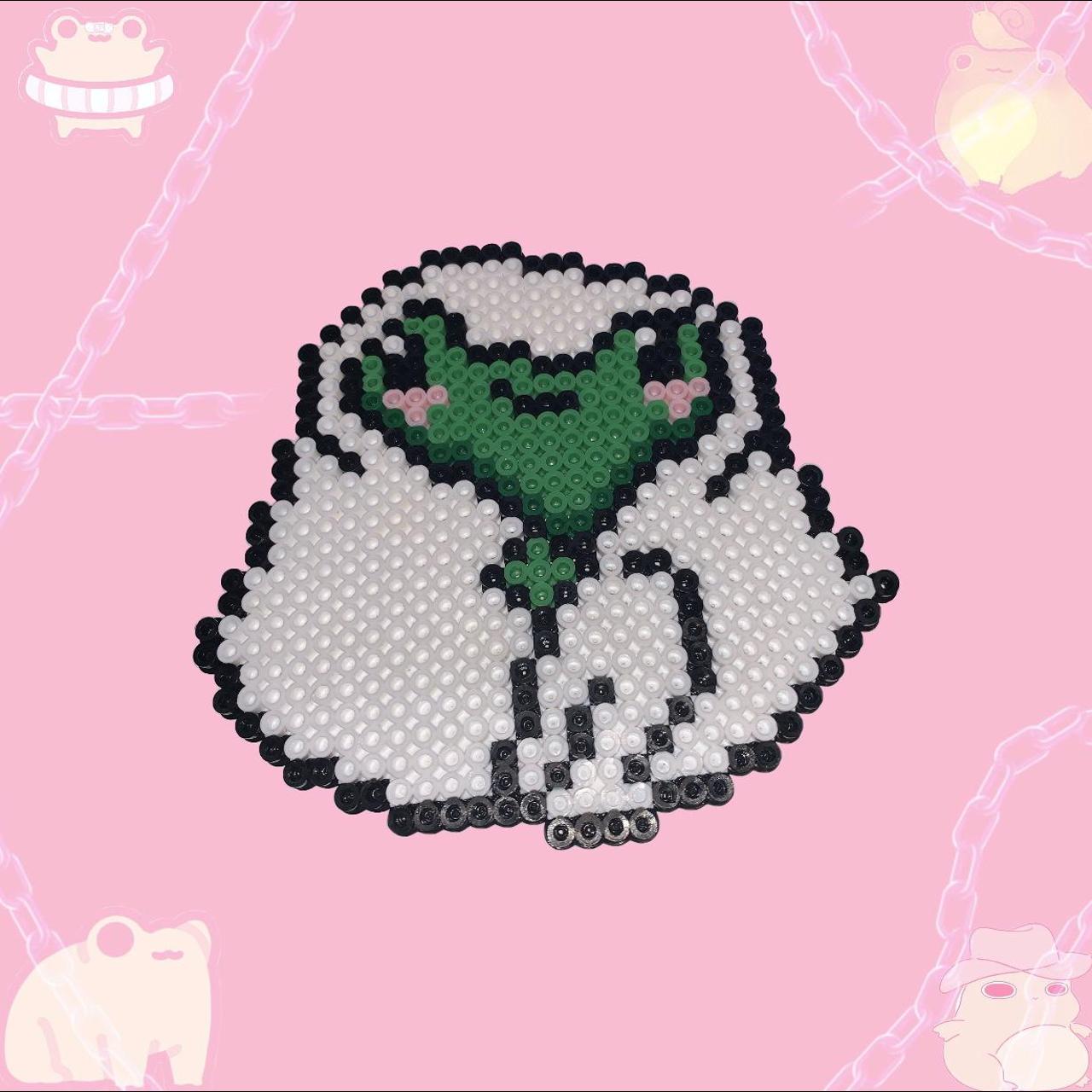  Kawaii Frog Perler Kandi Necklace +Beads glow... Depop