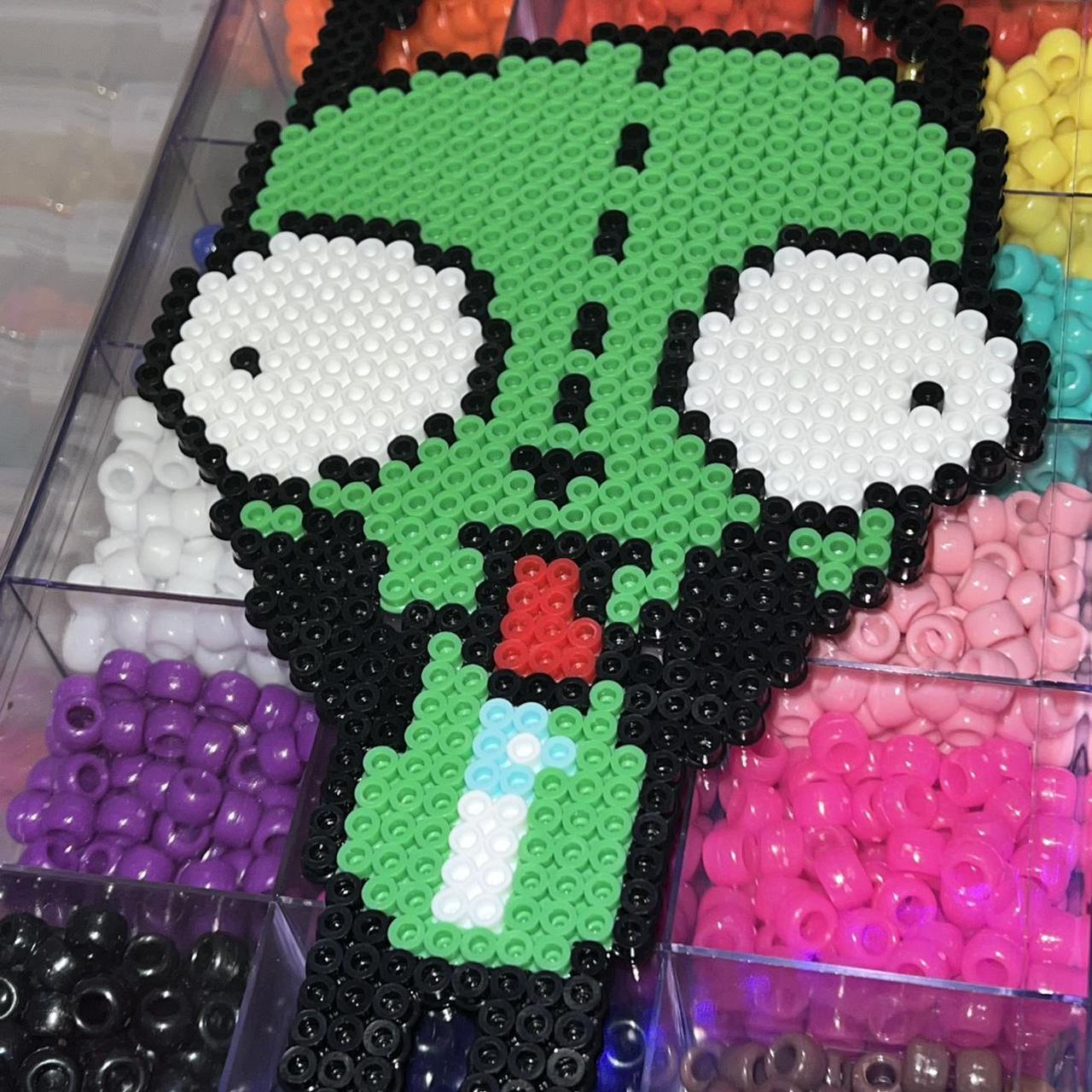 Invader Zim “Gir” Perler Sprite -can add kandi... - Depop