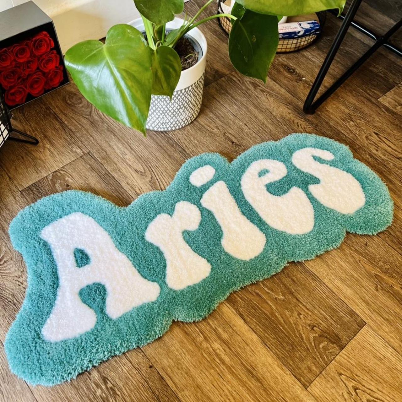 Astrology tufted rugs Virgo Aries Aquarius Leo... Depop