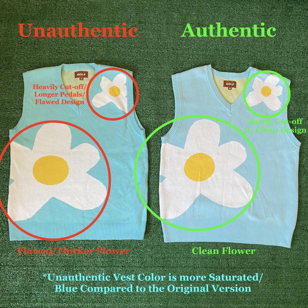 GOLF WANG FLOWER DESIGN KNIT VEST