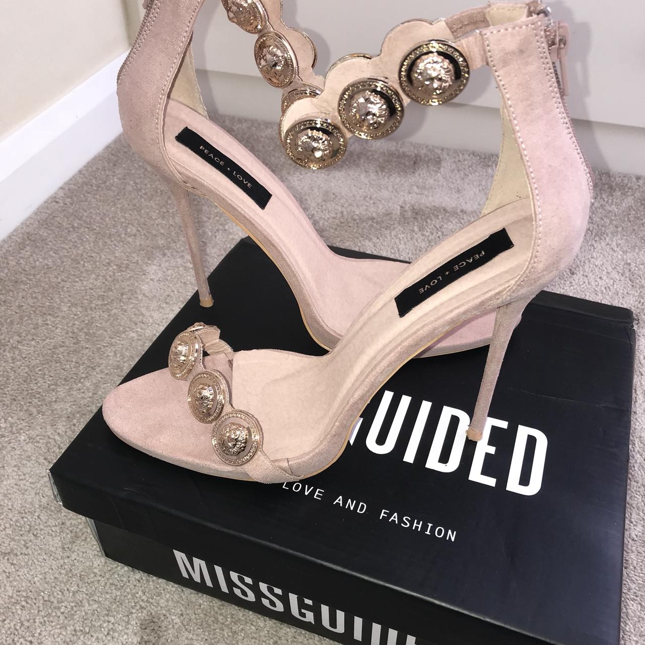 Gold sales coin heels