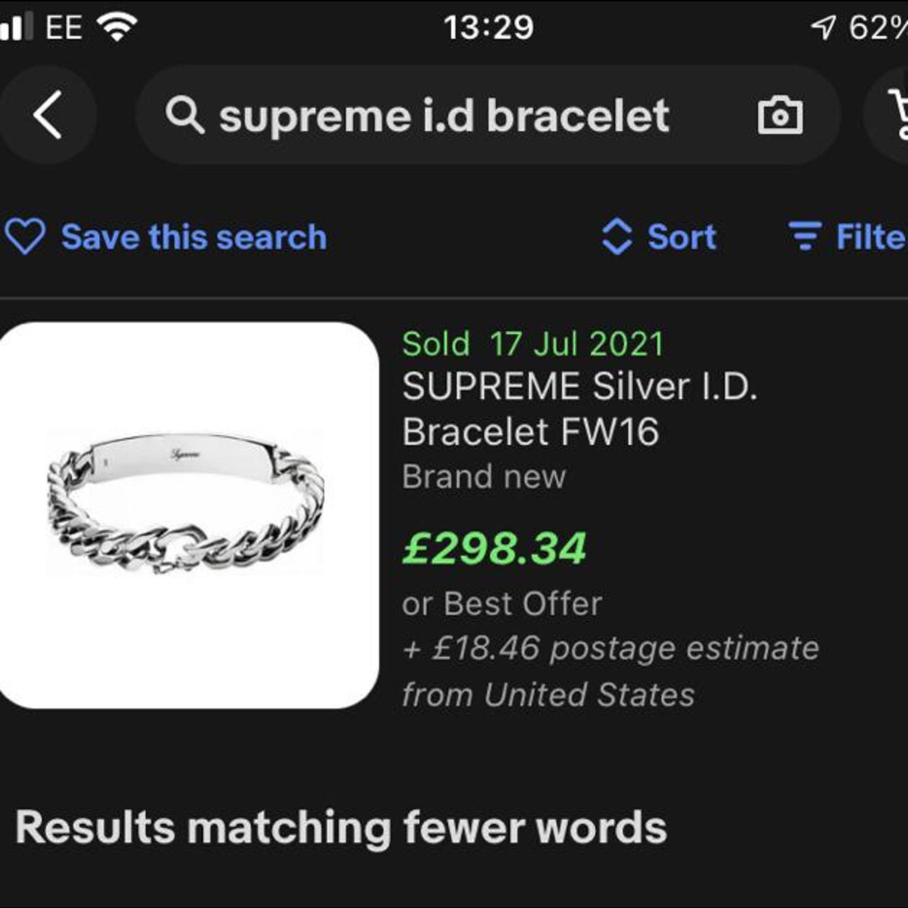 Aggregate more than 83 supreme silver id bracelet - 3tdesign.edu.vn