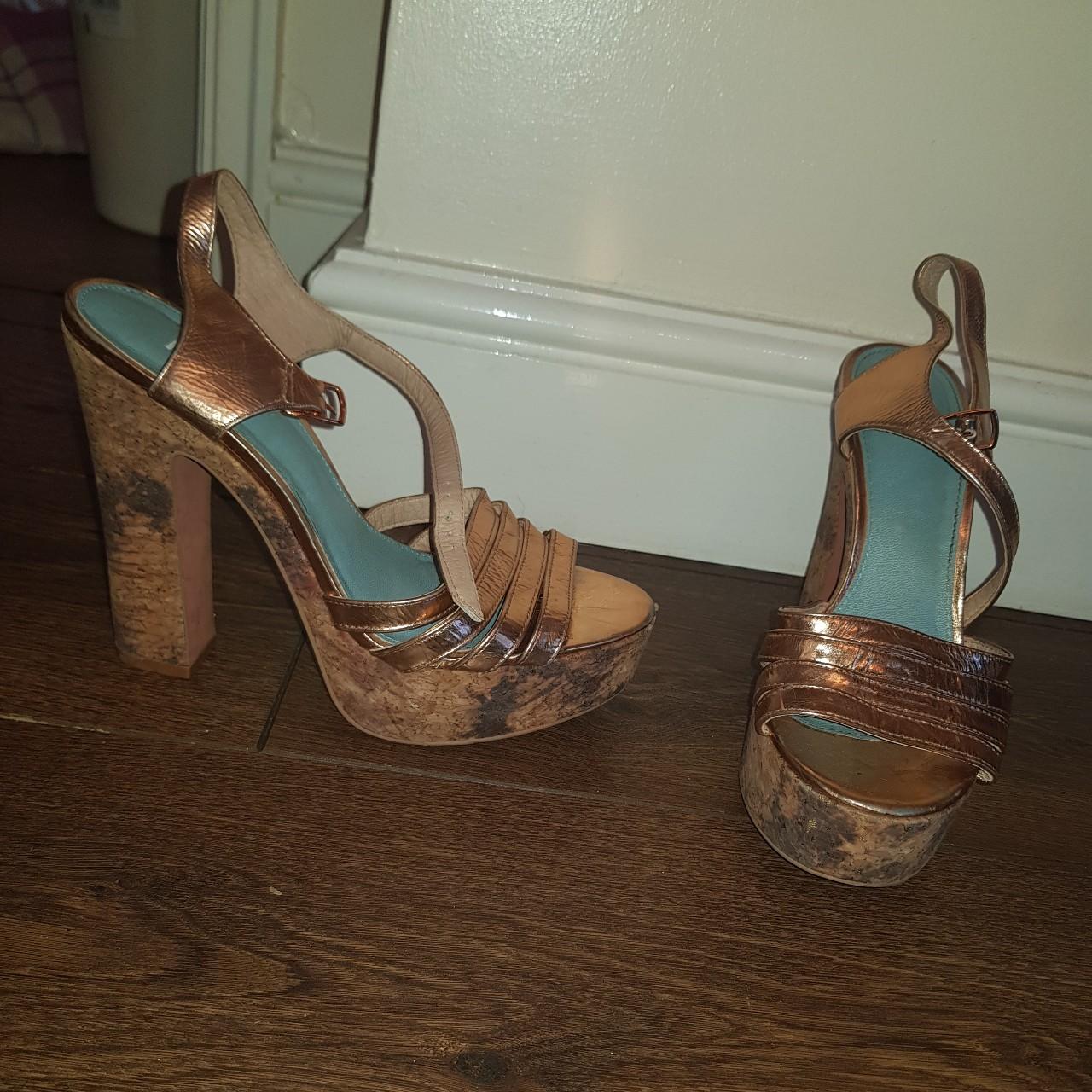 Rose gold designer clearance shoes