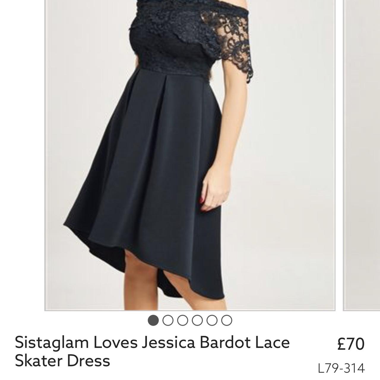 Sistaglam lace sales skater dress