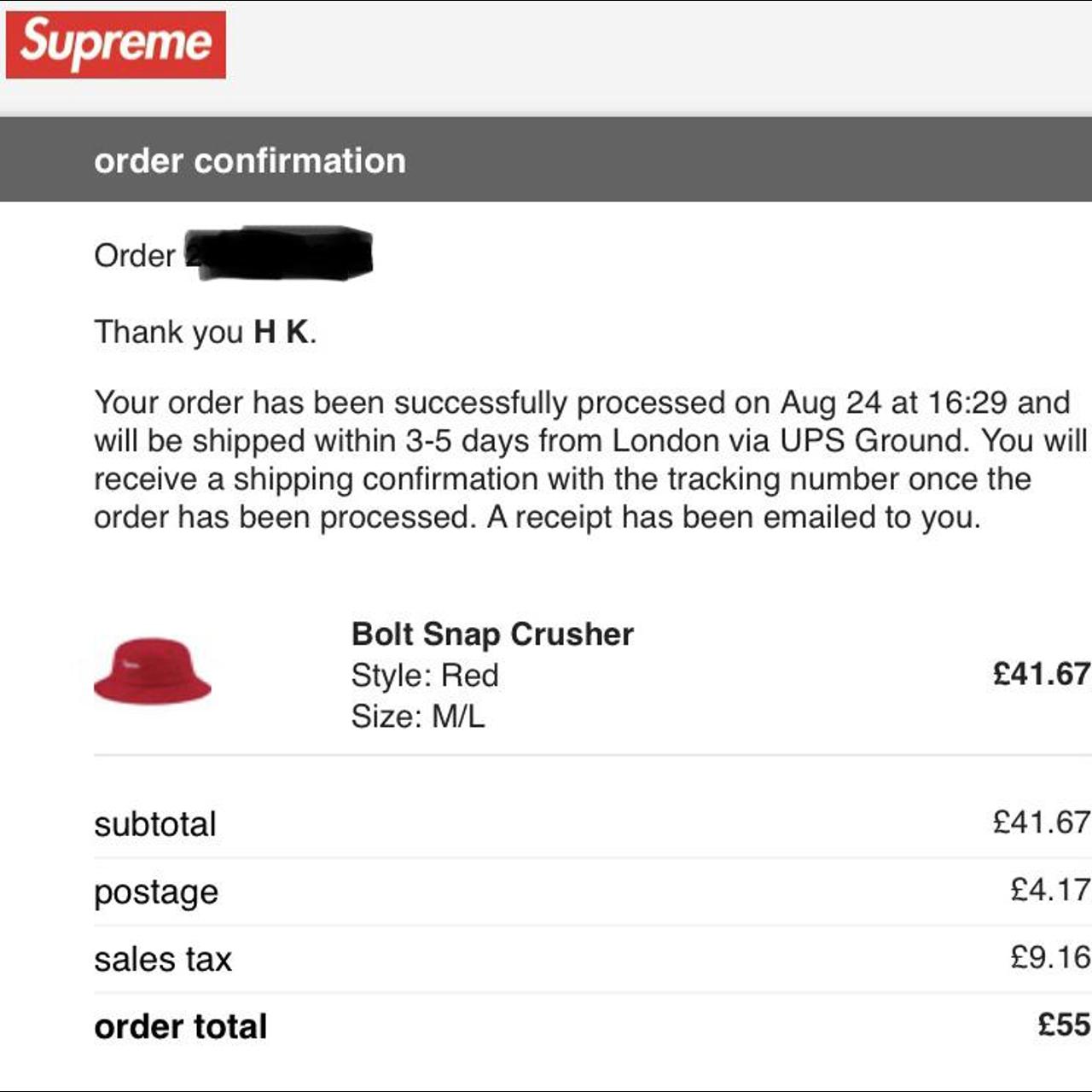 Supreme Bolt Snap Crusher // Bucket Hat Red //... Depop