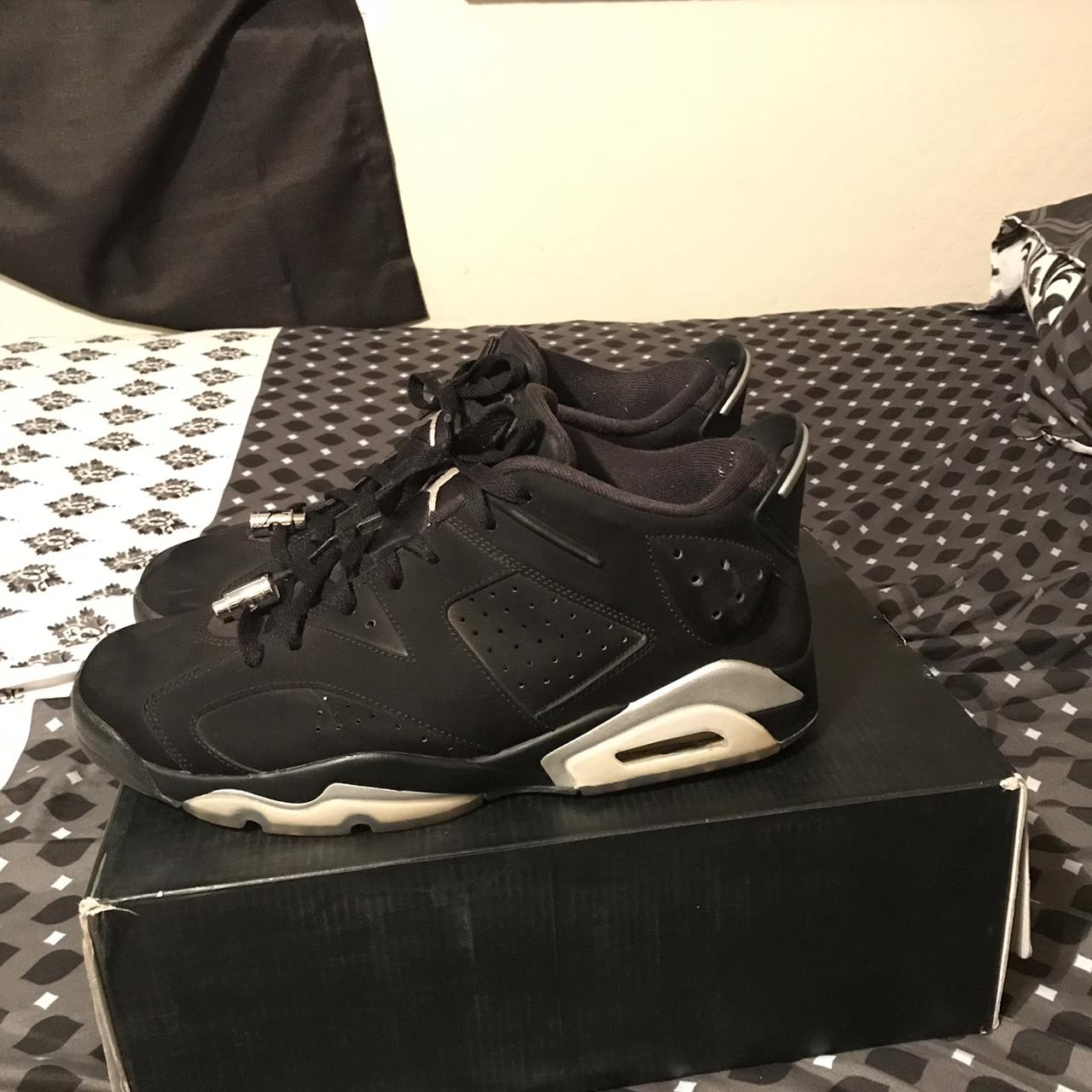 Jordan retro 6 chrome low - Depop