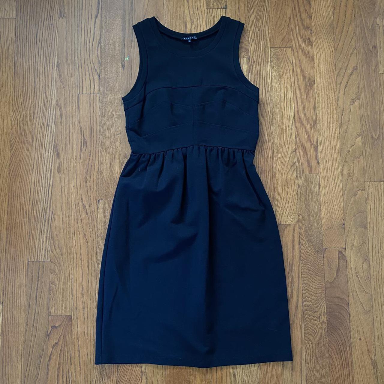 Theory black dress. Pencil dress shape, in great... - Depop