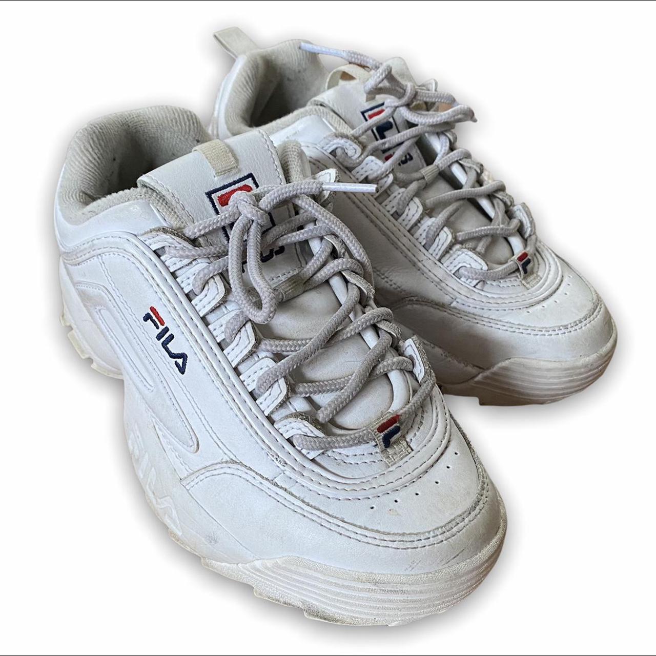 Vrijlating Vijf Gezag Fila Disruptor white sneaker. Women's shoe, size 7.... - Depop