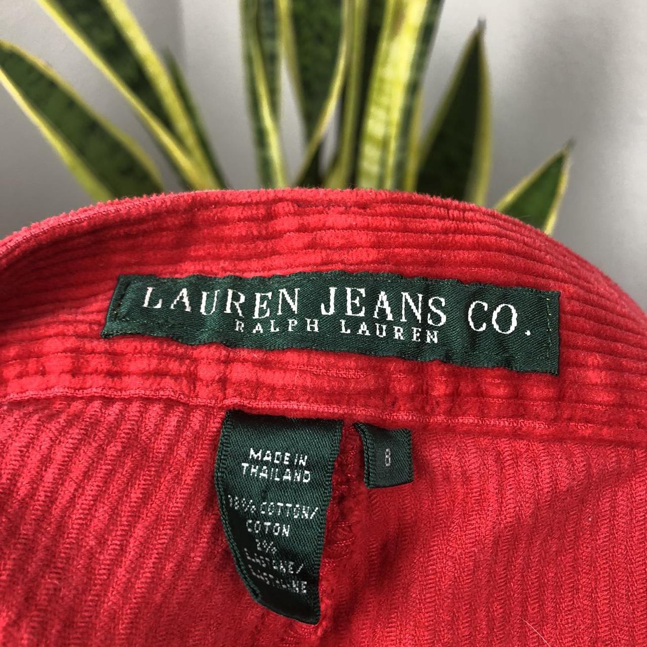 Gorgeous bright red low rise corduroy bootcut Ralph... - Depop
