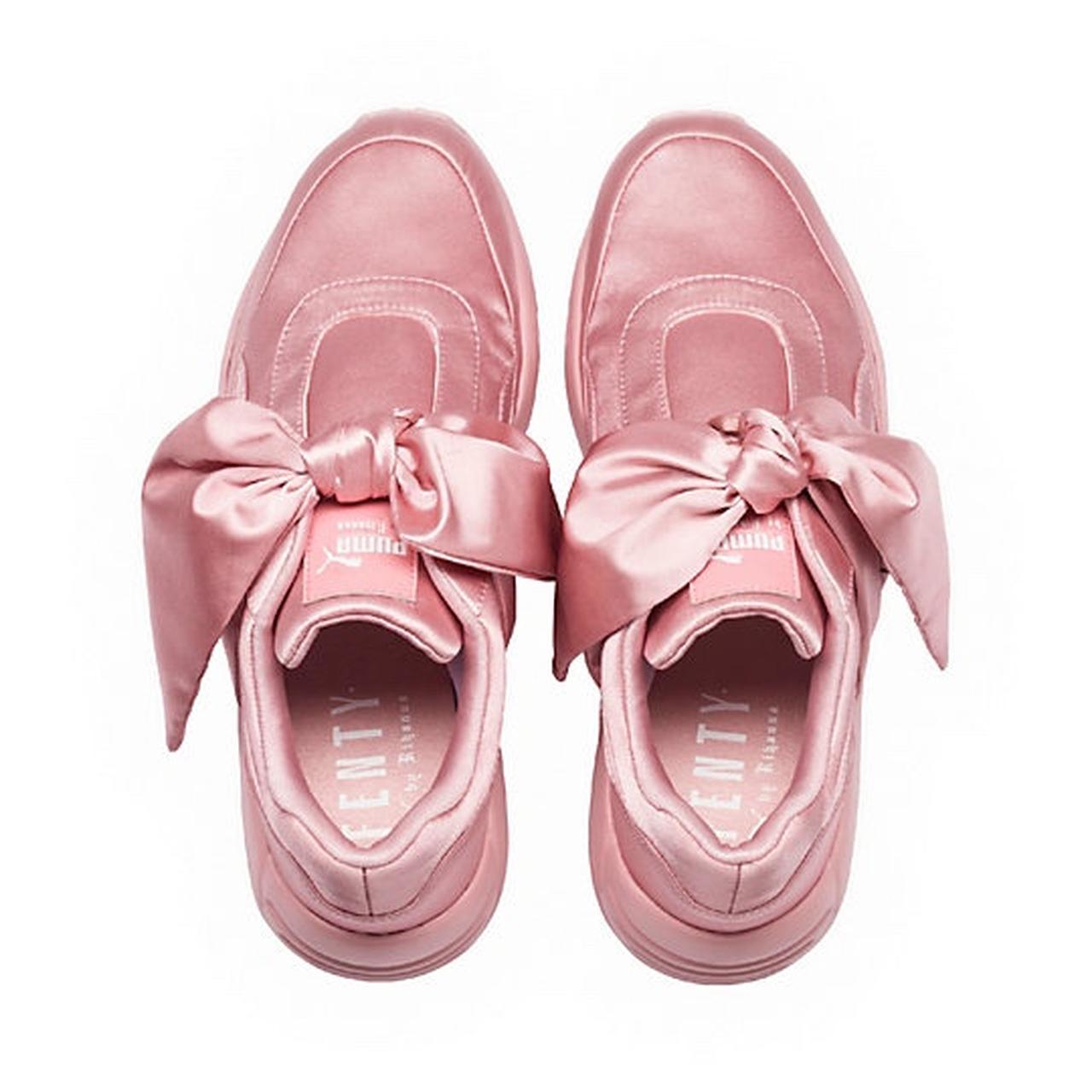 Puma fashion bow trainers pink