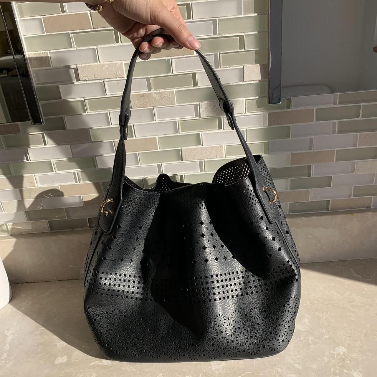 Product Image 2 - 🖤LASER-CUT LEATHER BAG!🖤
Beautiful black leather