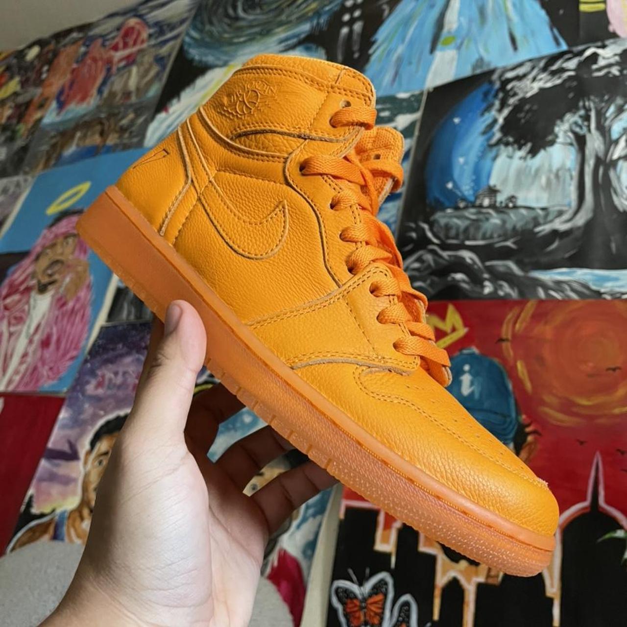 air jordan orange and green