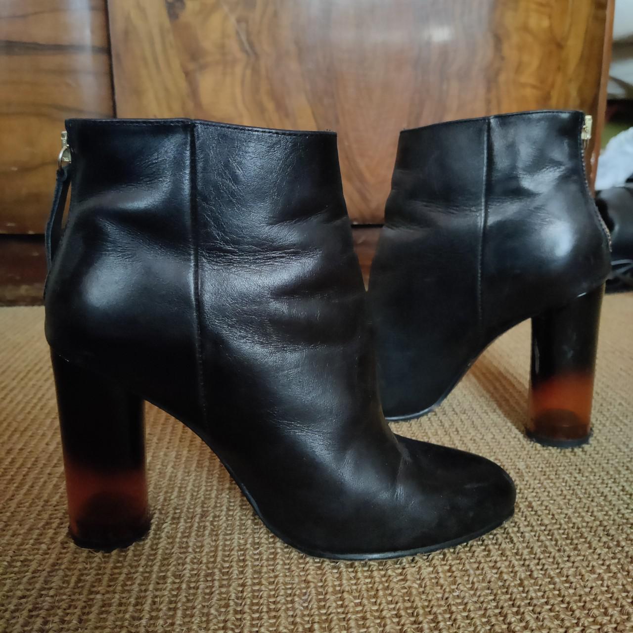 AMAZING black leather ankle boots from Office with... - Depop