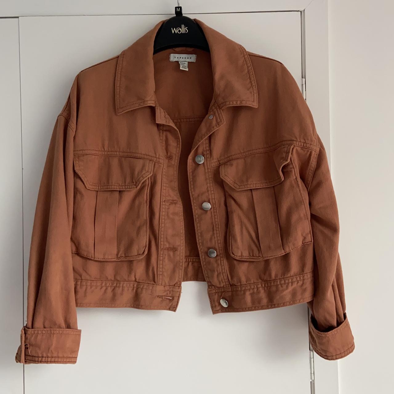 burnt orange denim jacket