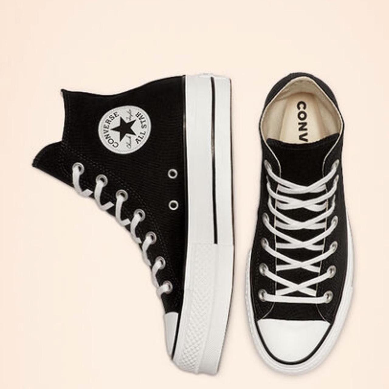 canvas platform chuck taylor black