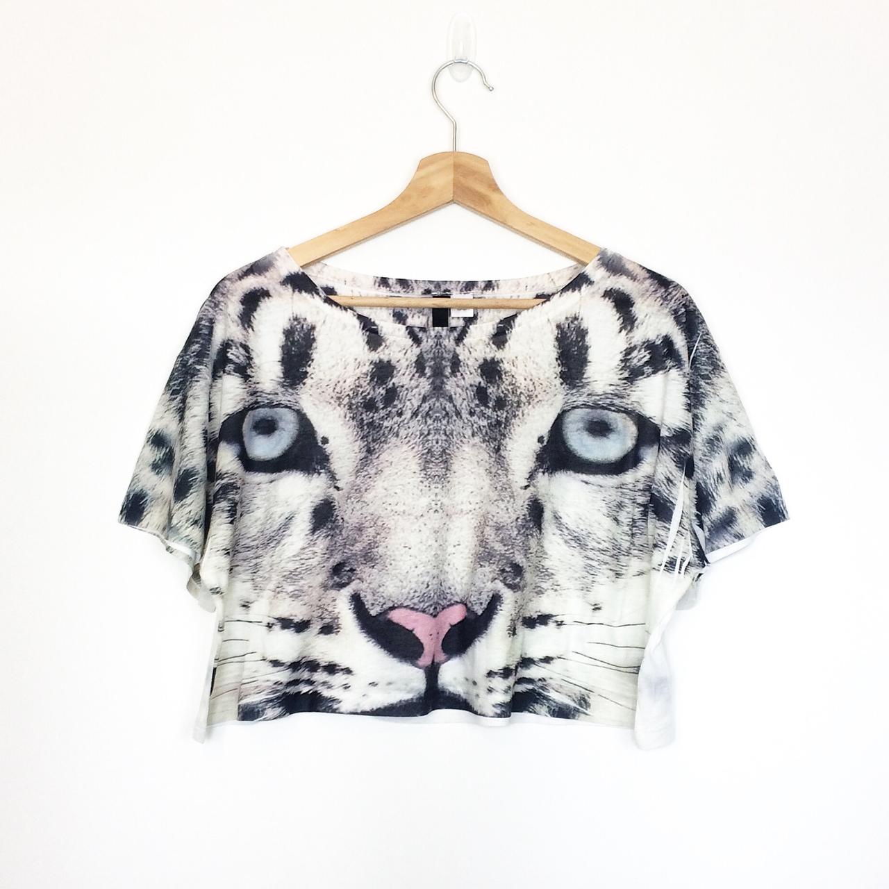 T shirt leopard fashion h&m