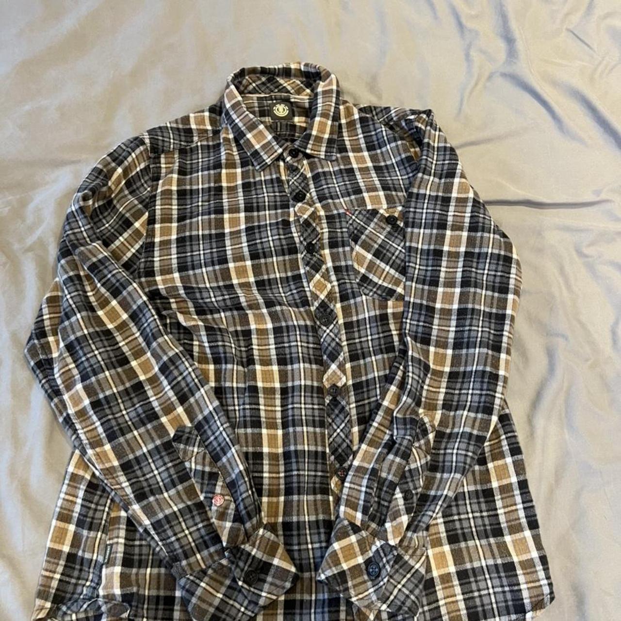 Vintage element checked shirt, really nice quality... - Depop