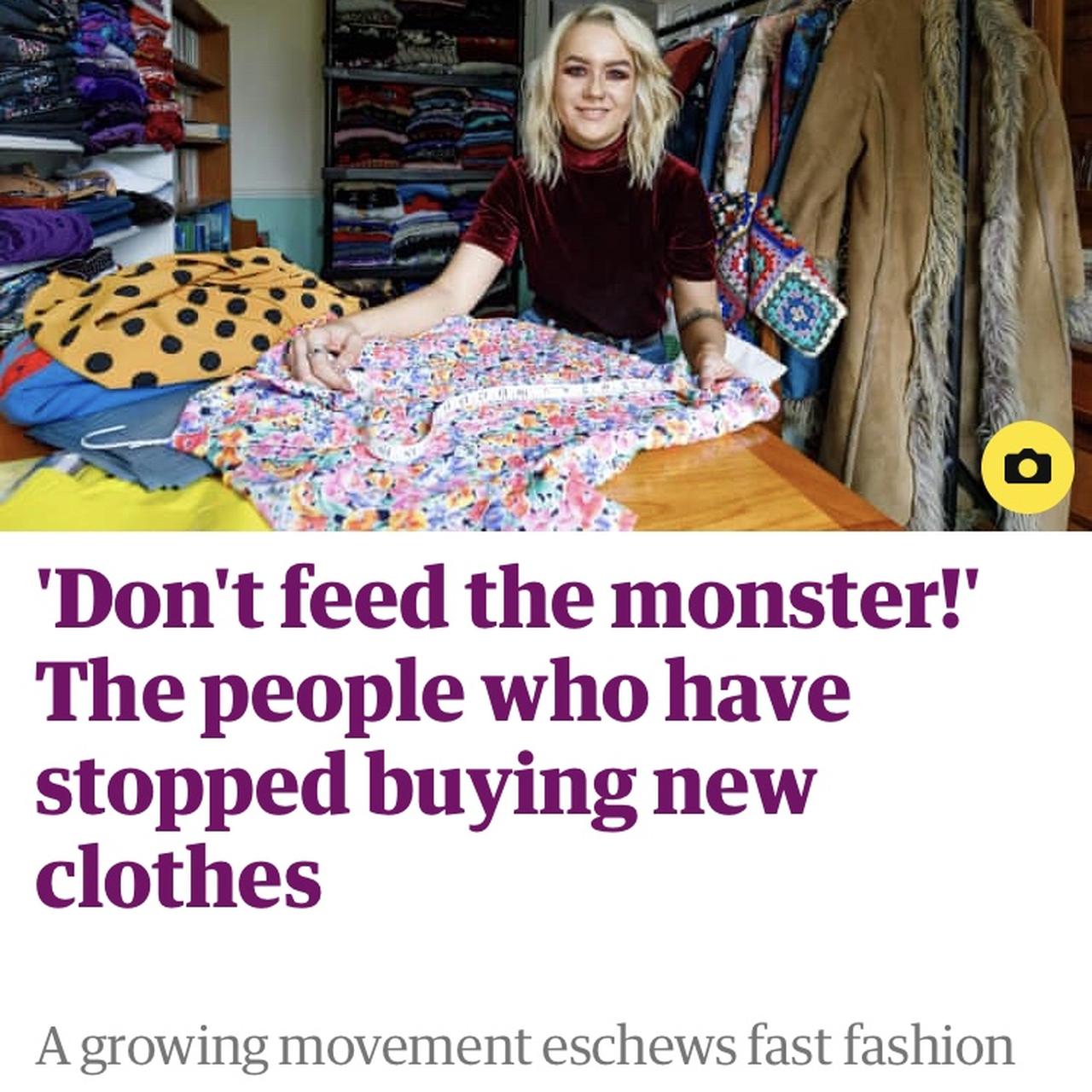 Don't feed the monster!' The people who have stopped buying new