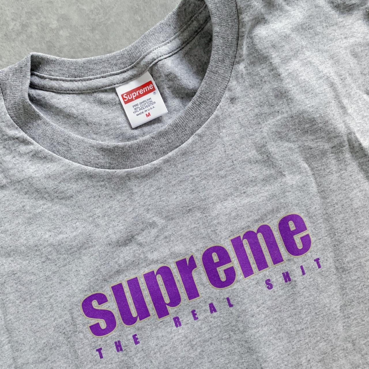 Buy Supreme The Real Shit Long-Sleeve Tee 'Heather Grey' - SS19T18
