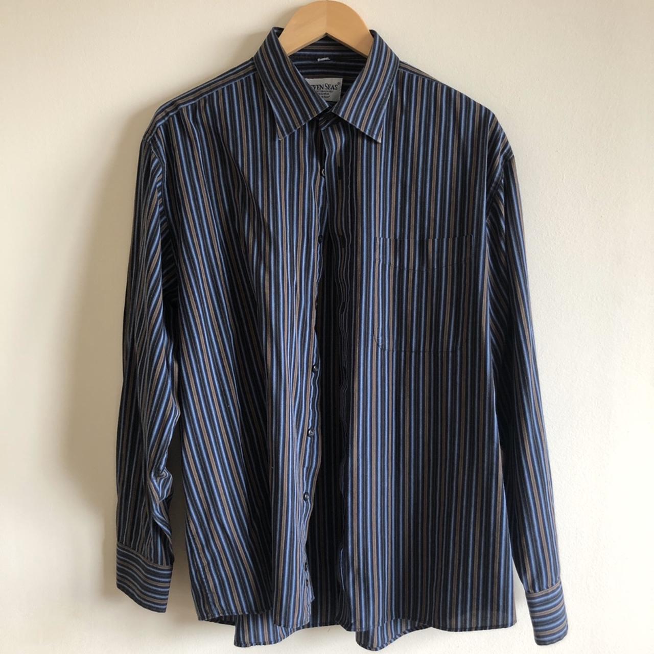 Vintage oversized striped shirt. Perfect condition.... - Depop