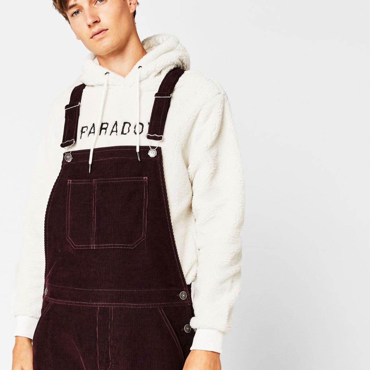 Men's Burgundy Dungareesoveralls Depop