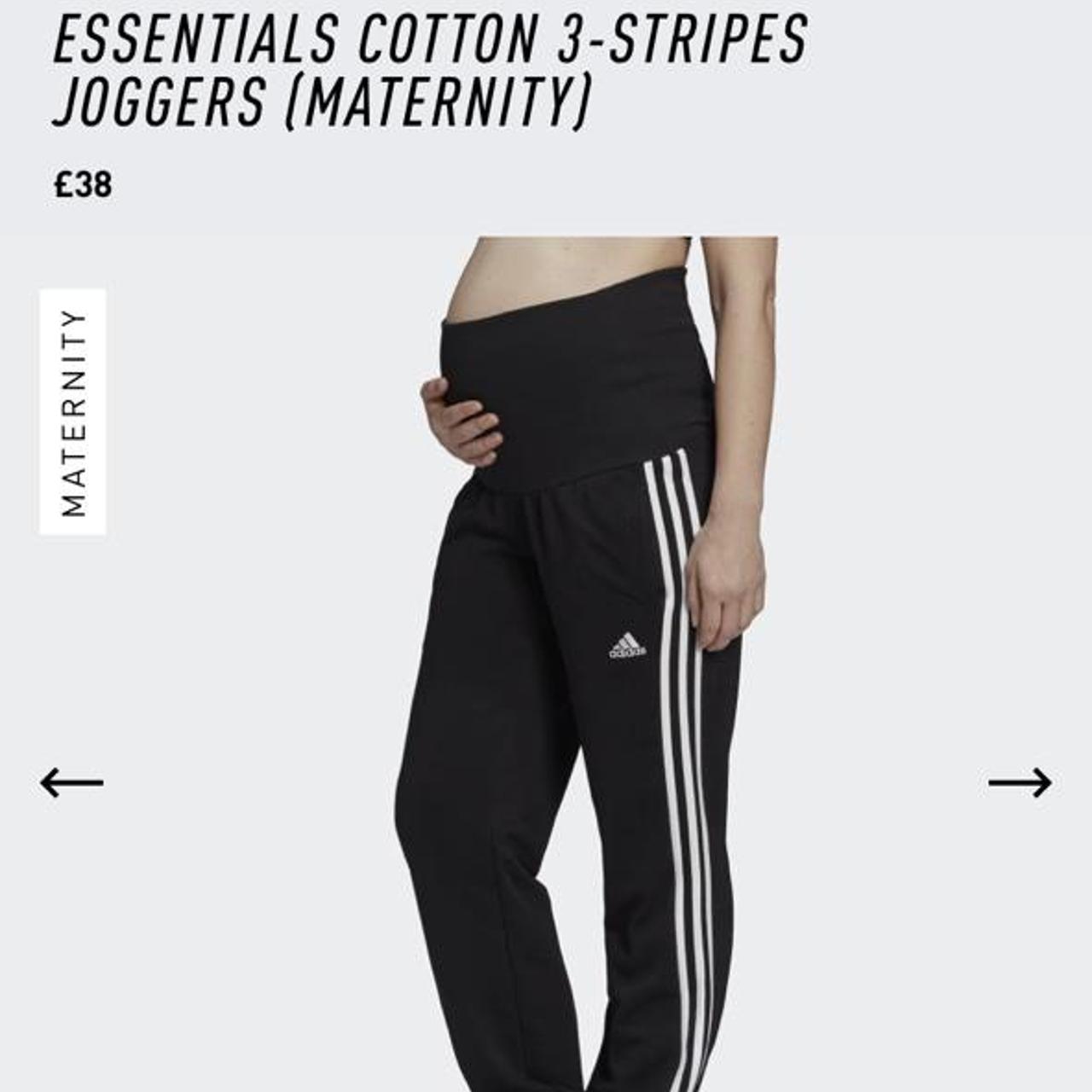 adidas Women's Essentials Cotton 3-Stripes Joggers (Maternity