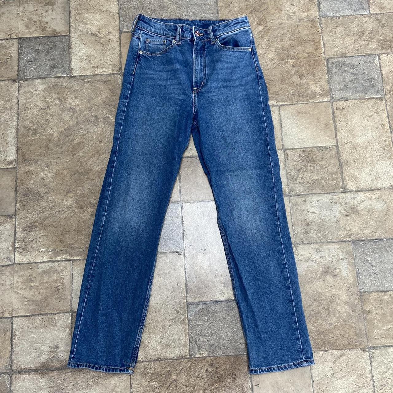 H&M Vintage Slim High Waist Jeans. Size 8 but will... - Depop