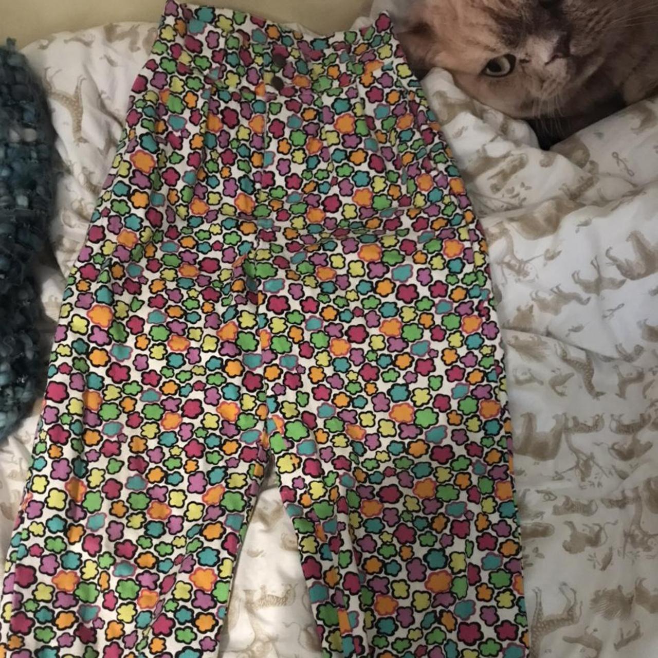 Lucy and yak flower print Addison trousers, size... - Depop