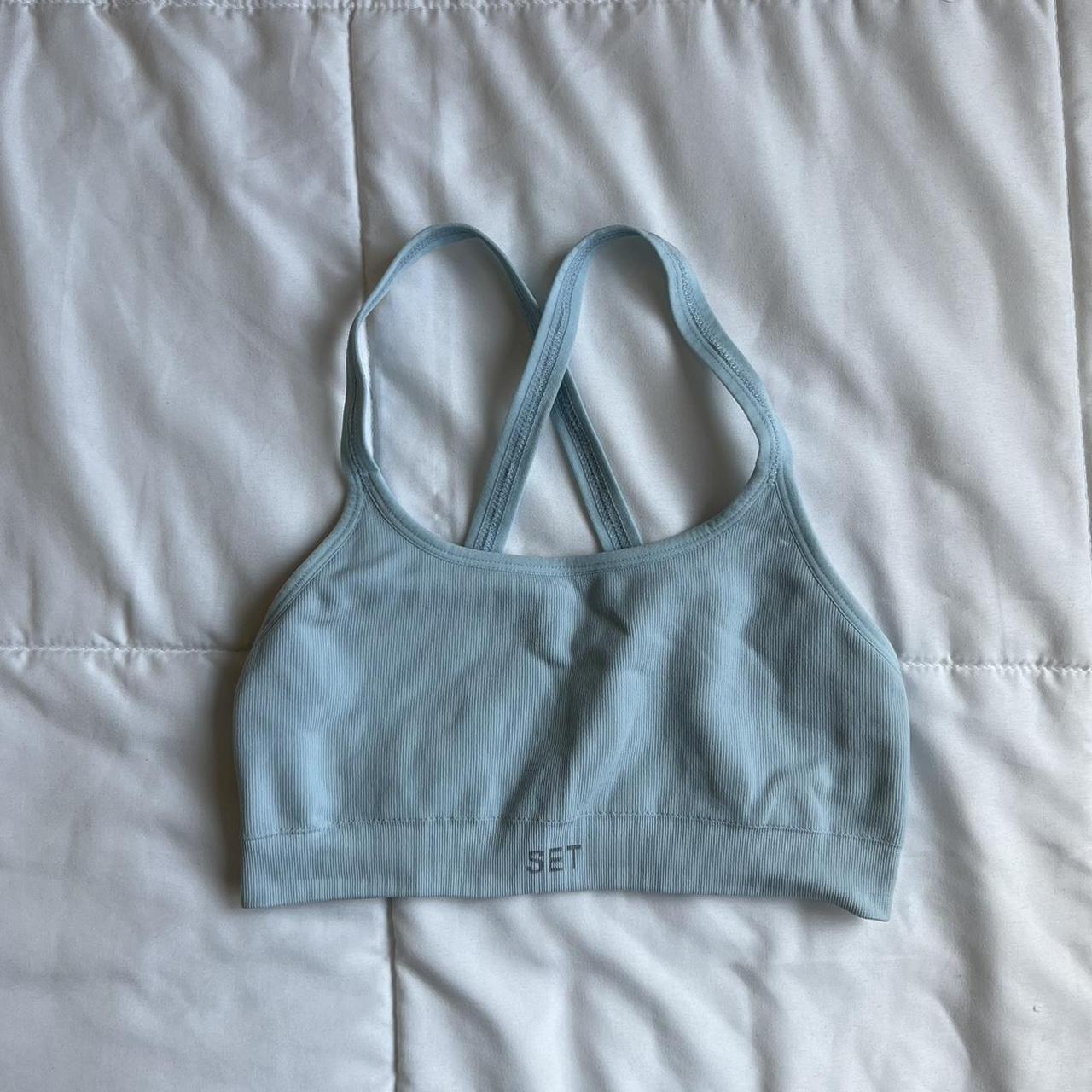 set active box x sports bra in the color ace size... Depop