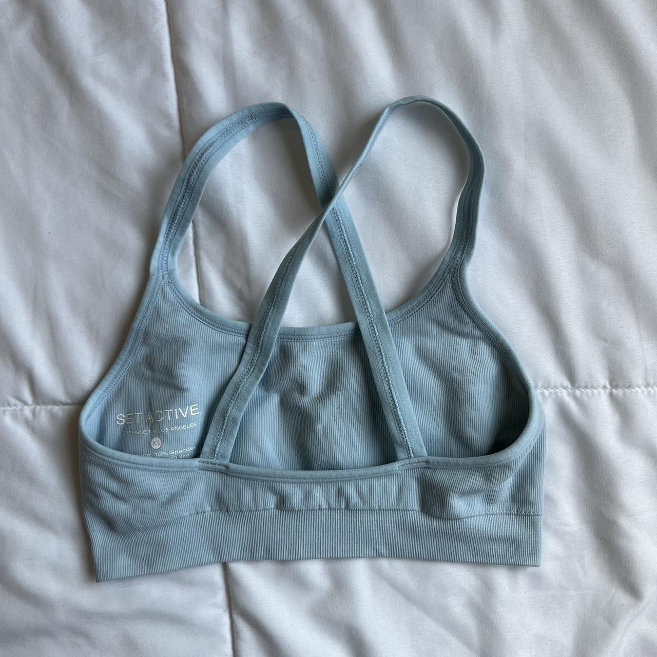 set active box x sports bra in the color ace size... Depop