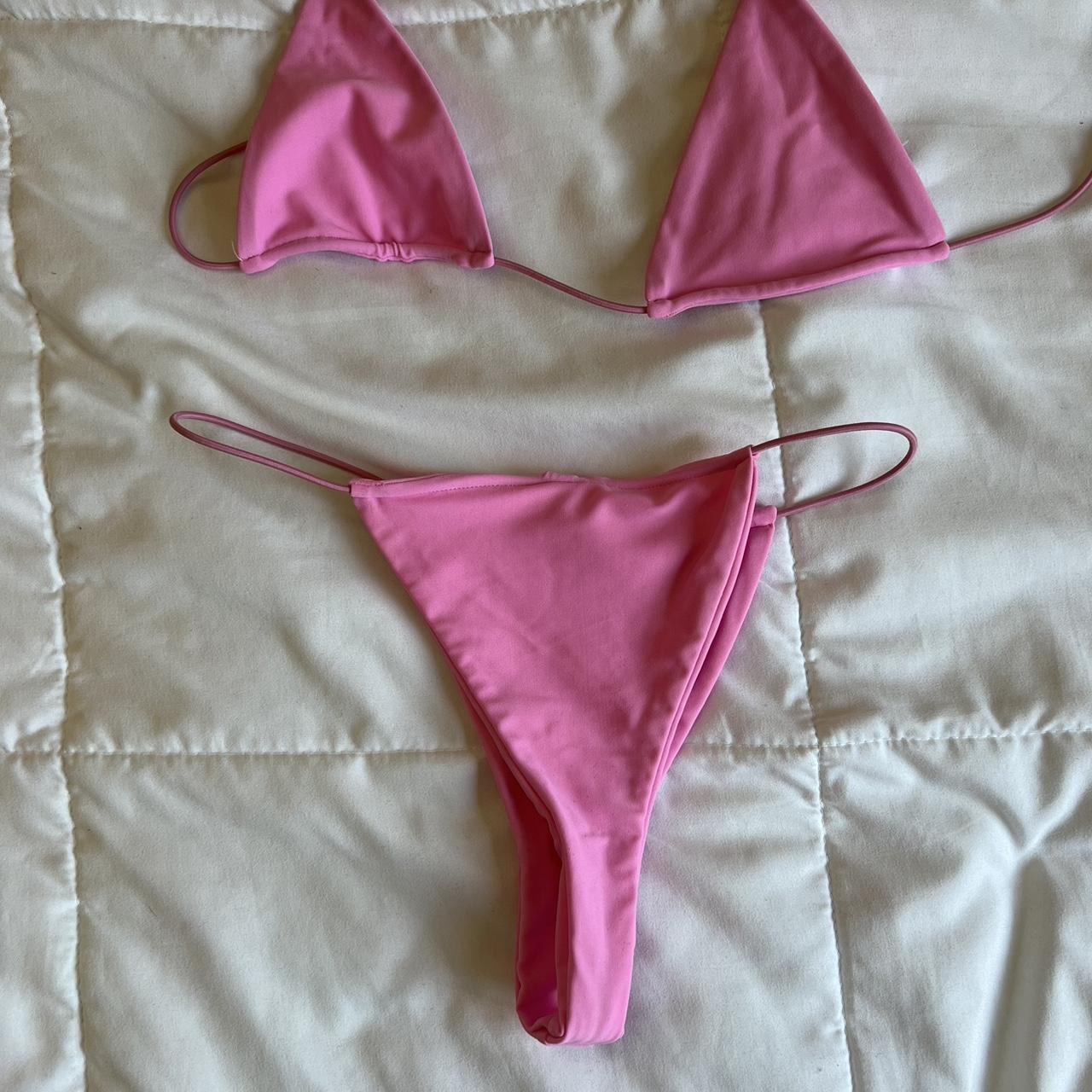 barbie pink iamgia bambi bikini 💞 top and bottom... - Depop