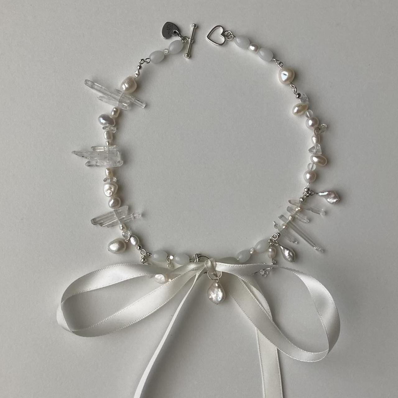 Women's White and Silver Jewellery | Depop