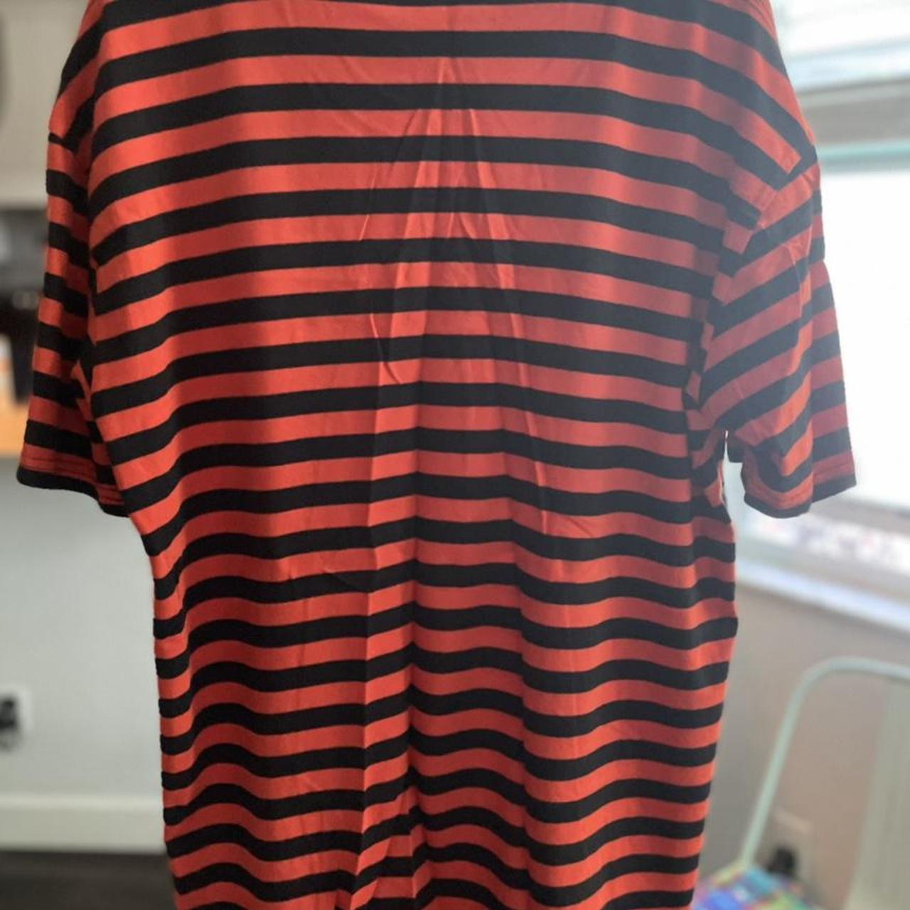 Patta Men's Orange and Black T-shirt (4)