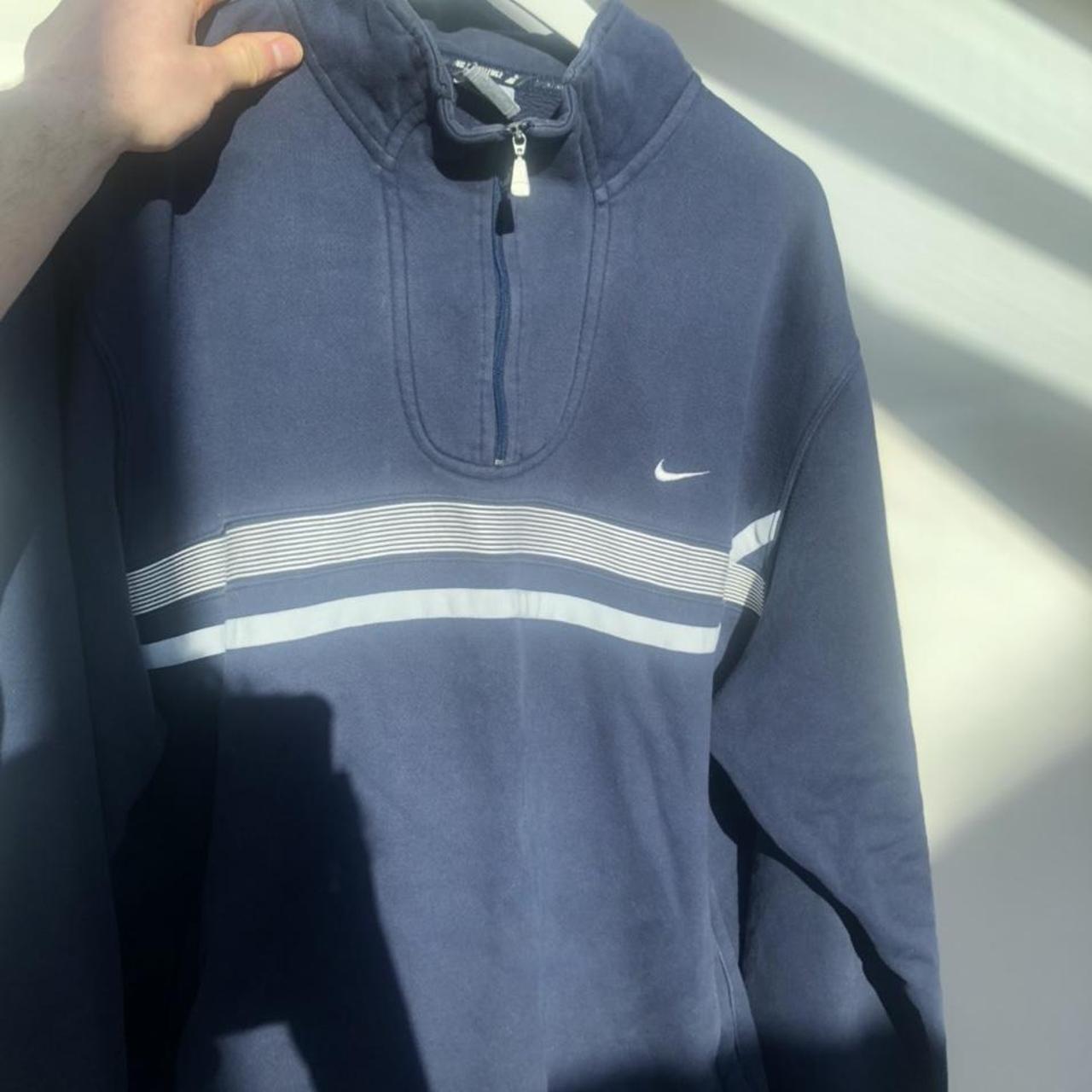 nike quarter zip navy