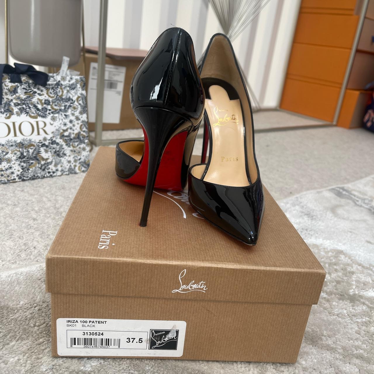 IRIZA 100 patent Louboutin heels Size 37.5 Worn... - Depop