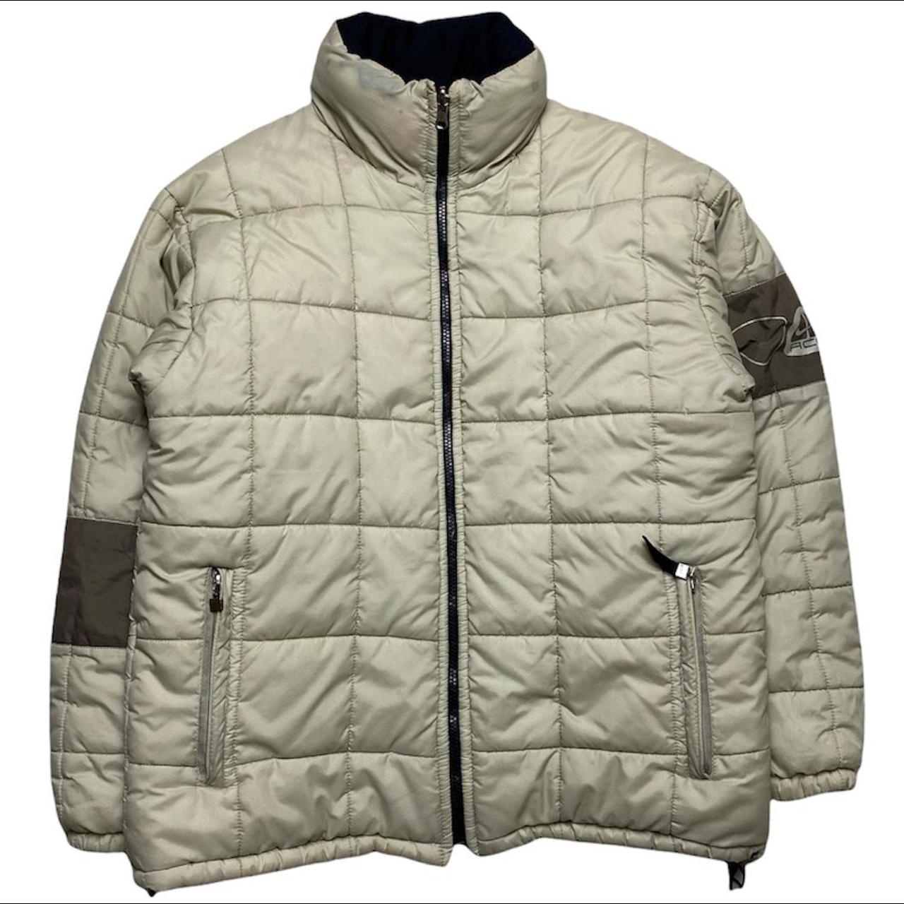 nike cream puffer jacket