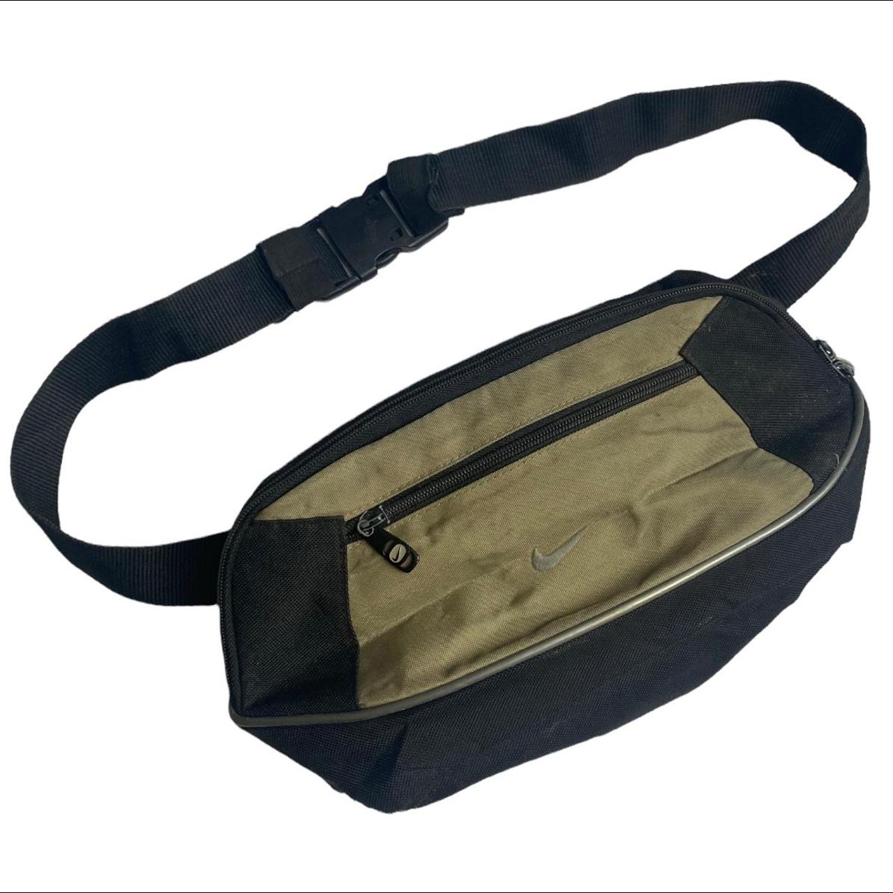 Vintage Nike Cross Body Bag Khaki/Black y2k One... Depop