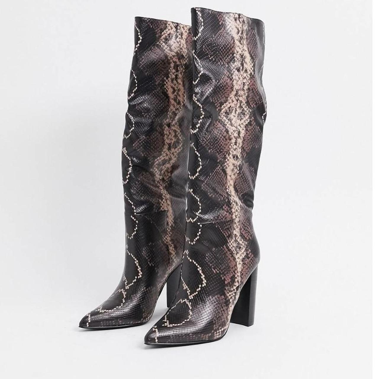 Steve madden snake print on sale booties