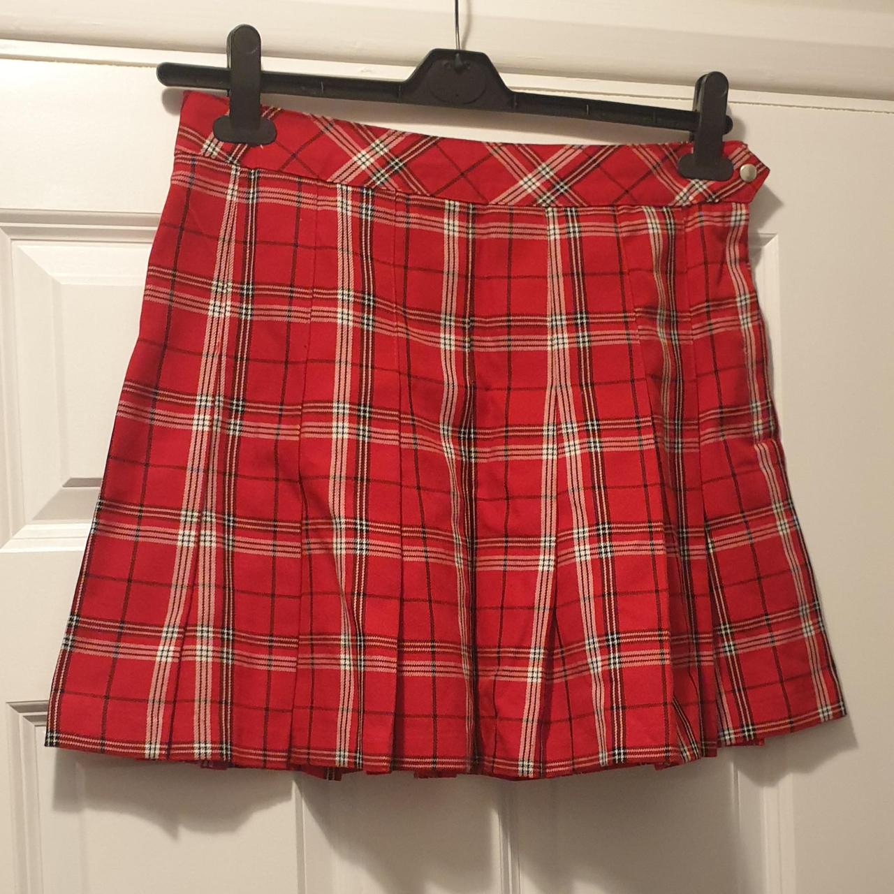 H&M tartan mini skirt, brand new without tags Size... Depop