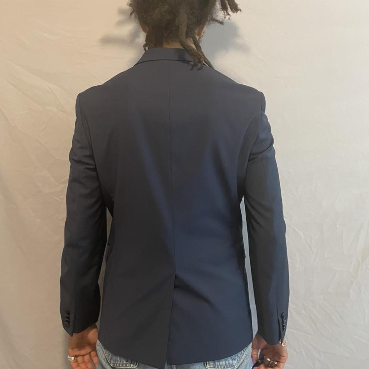 Express Suit Jacket / Blazer in Navy Blue Slim 38L... Depop