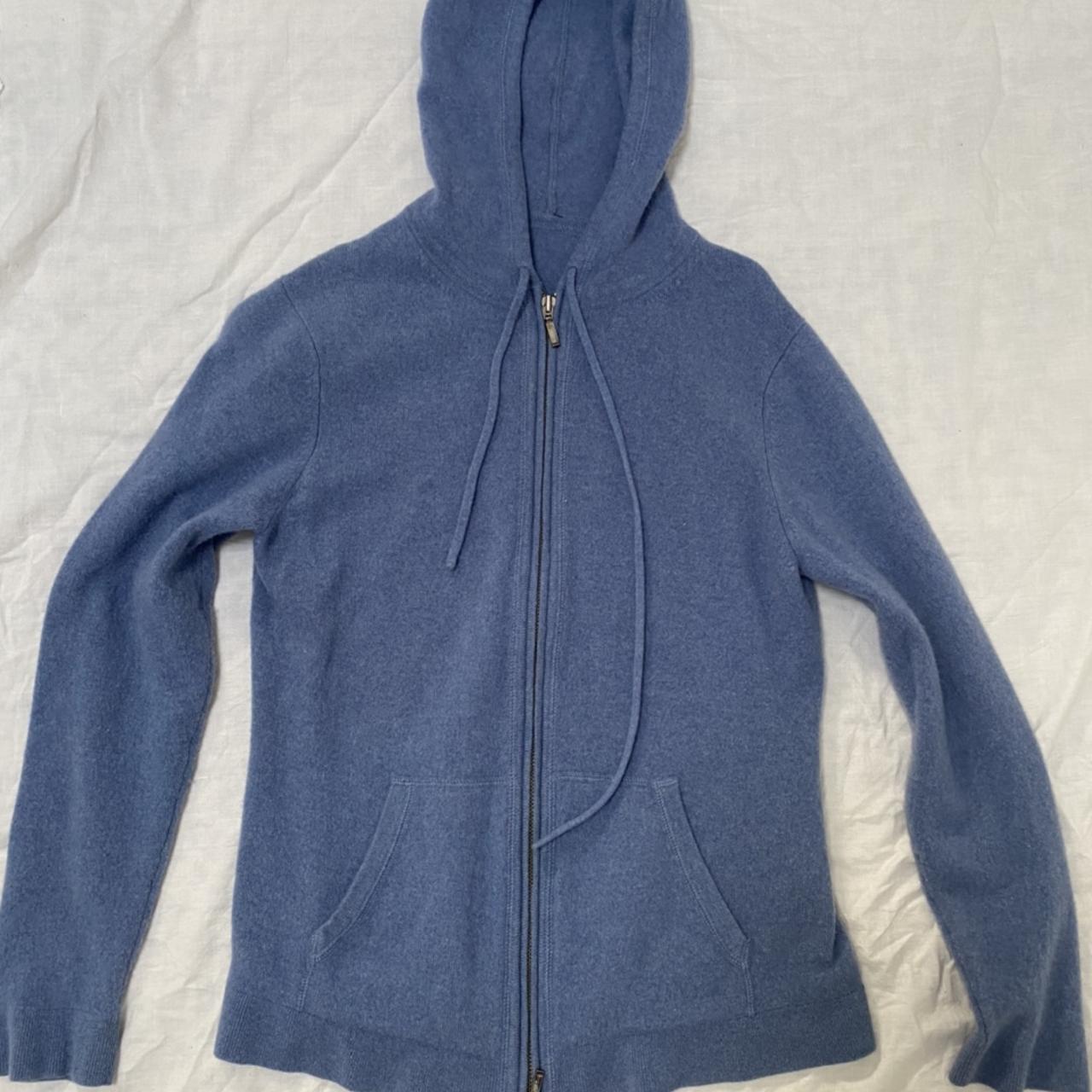 Blue 100% cashmere jacket - Depop