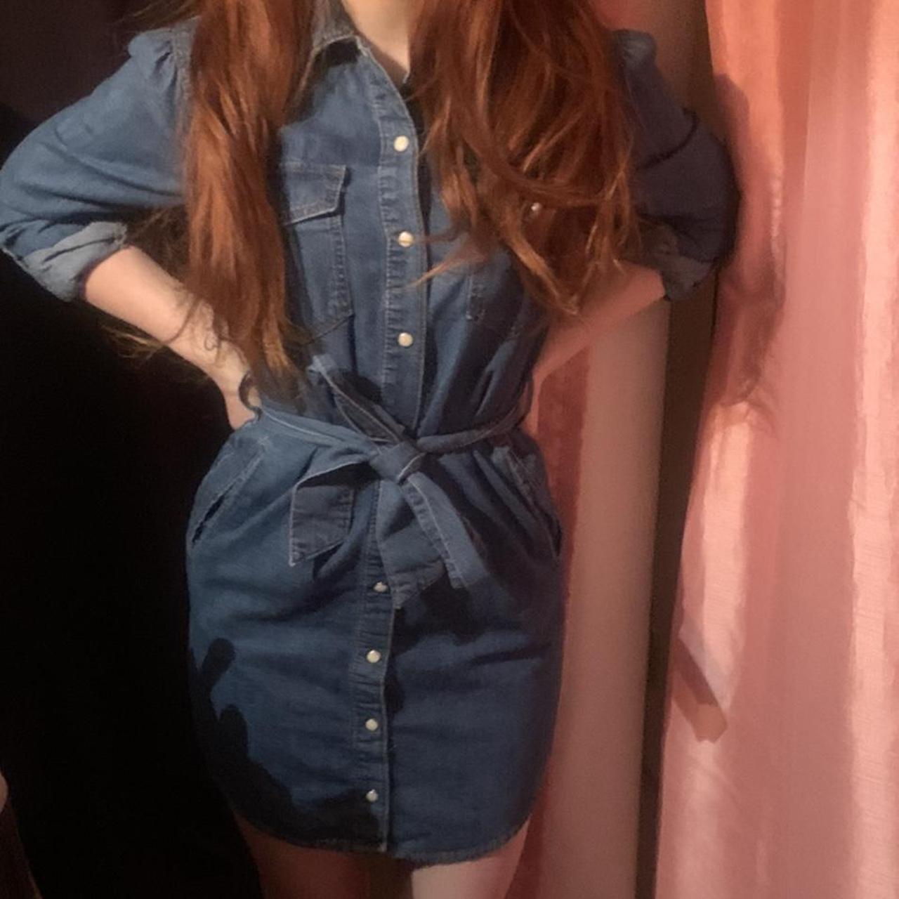 new look denim dress uk