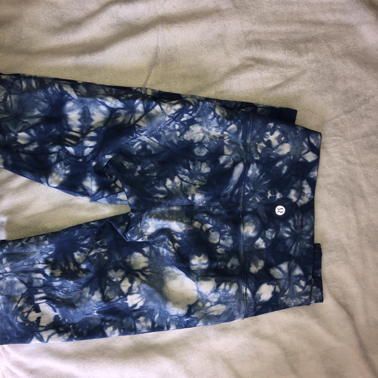 Lululemon blue tie dye leggings! , Full length. I